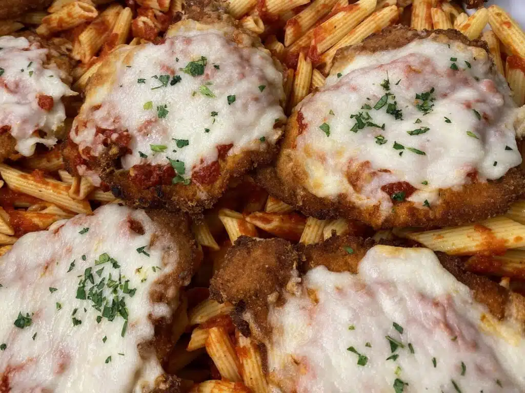 Italian grinder sandwich with roasted red peppers, arugula, and sliced provolone cheese