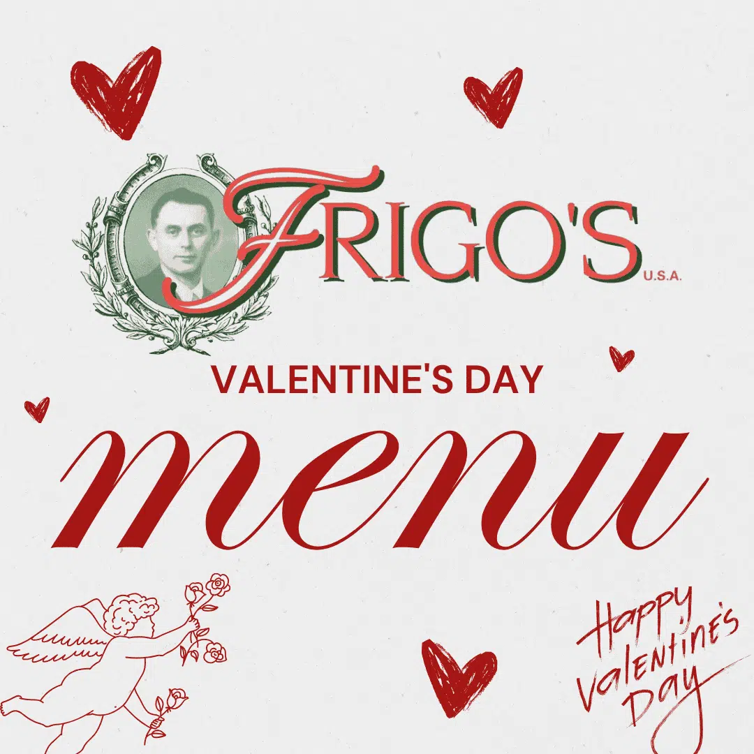 Valentines Day - Square Classic Italian cold cut sandwich with ham, mortadella, salami, soppressata