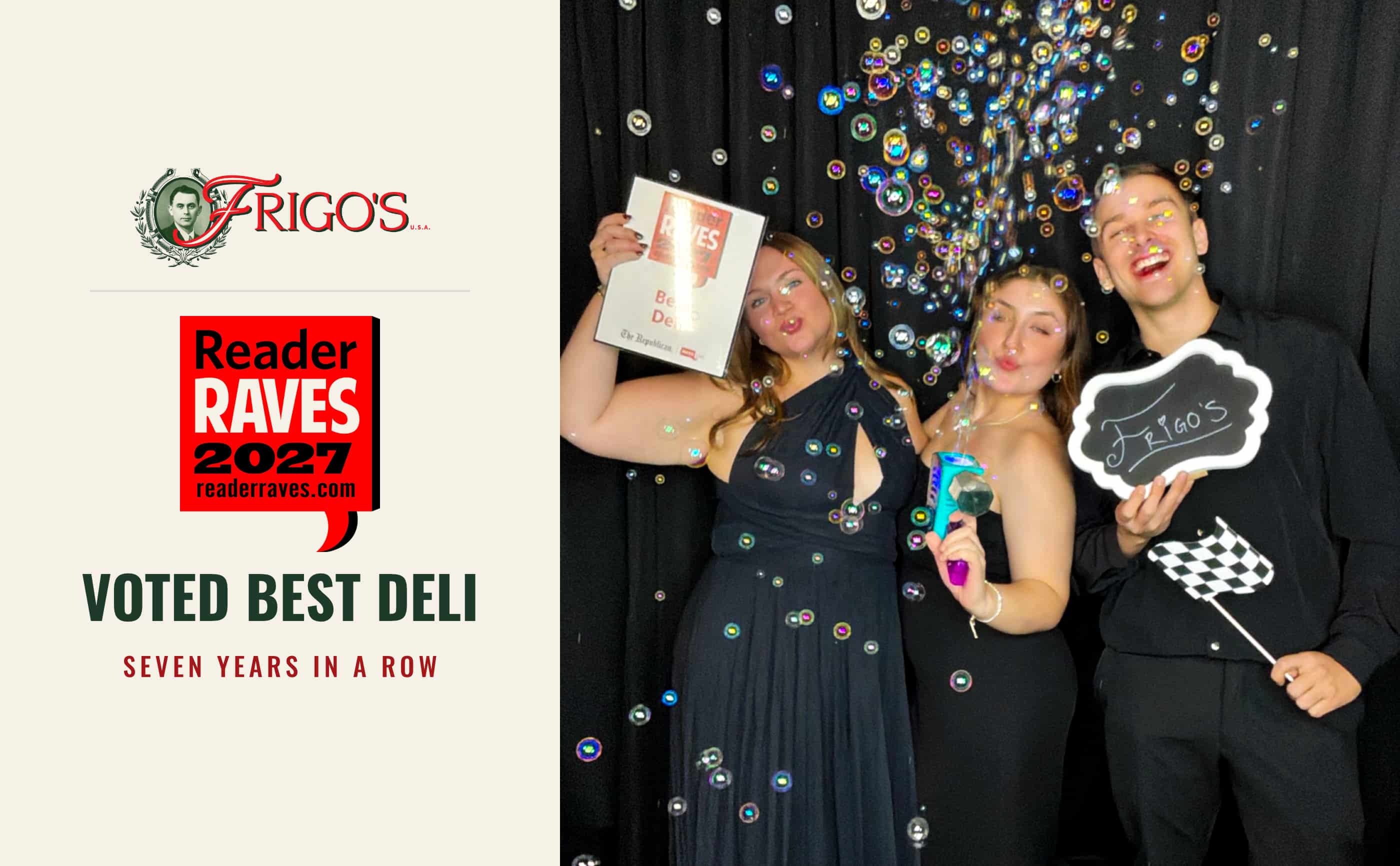 Frigo's voted Best Deli in Reader Raves 2027